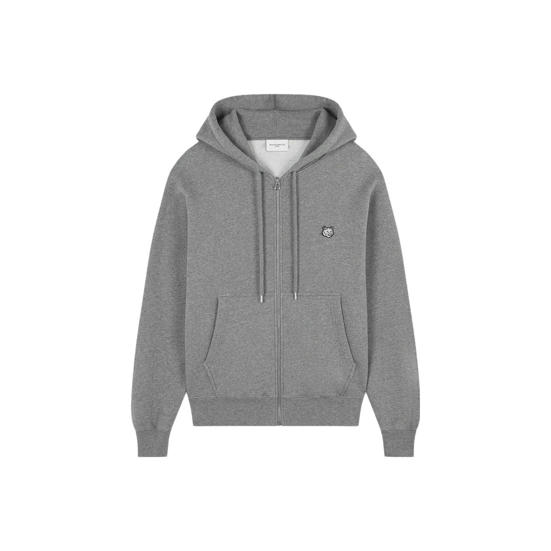 Maison Kitsune Bold Fox Head Patch Comfort Zipped Hoodie