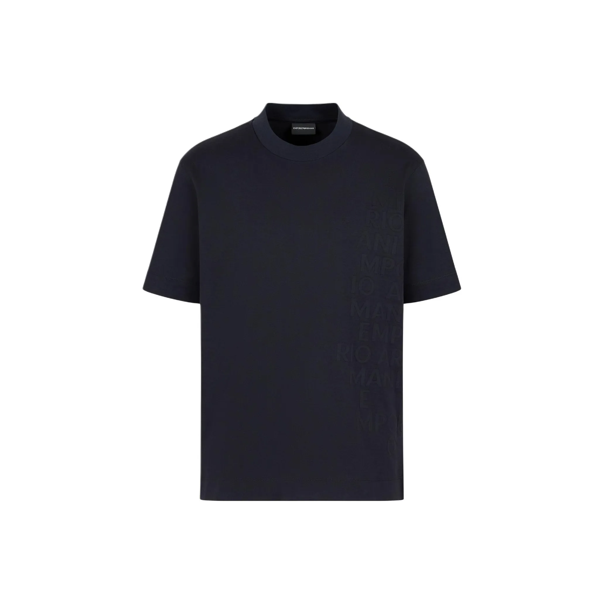 EMPORIO ARMANI Asv Pima Jersey T shirt With Logo Lettering Print On The Side