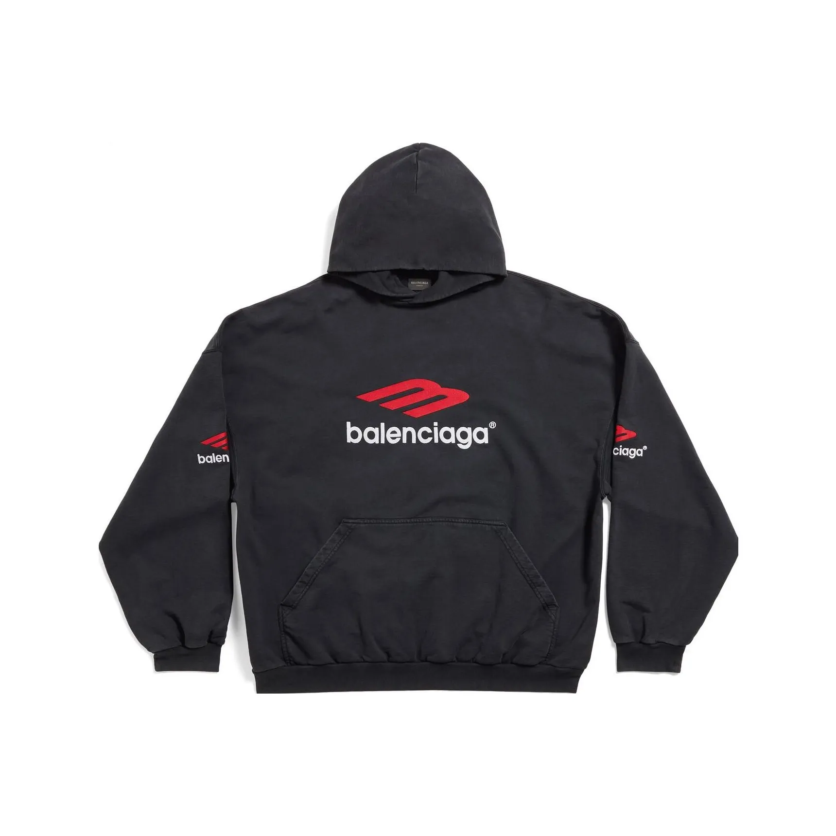 Balenciaga 3B Sports Icon Cotton Hoodie