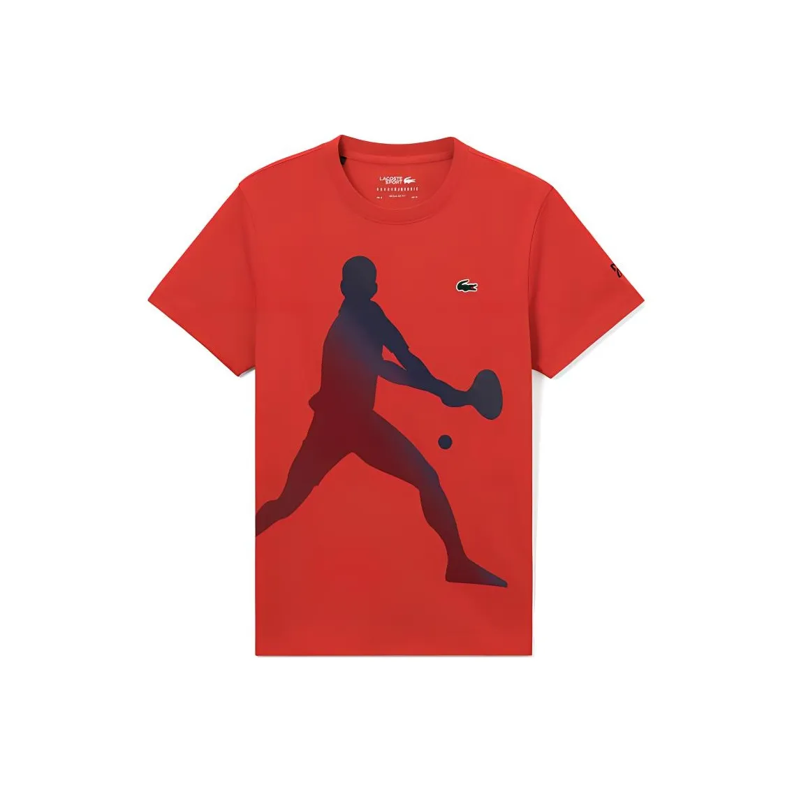 LACOSTE Collaboration Djokovic Коллаборация T Рубашка Мужская Настоящий Красный