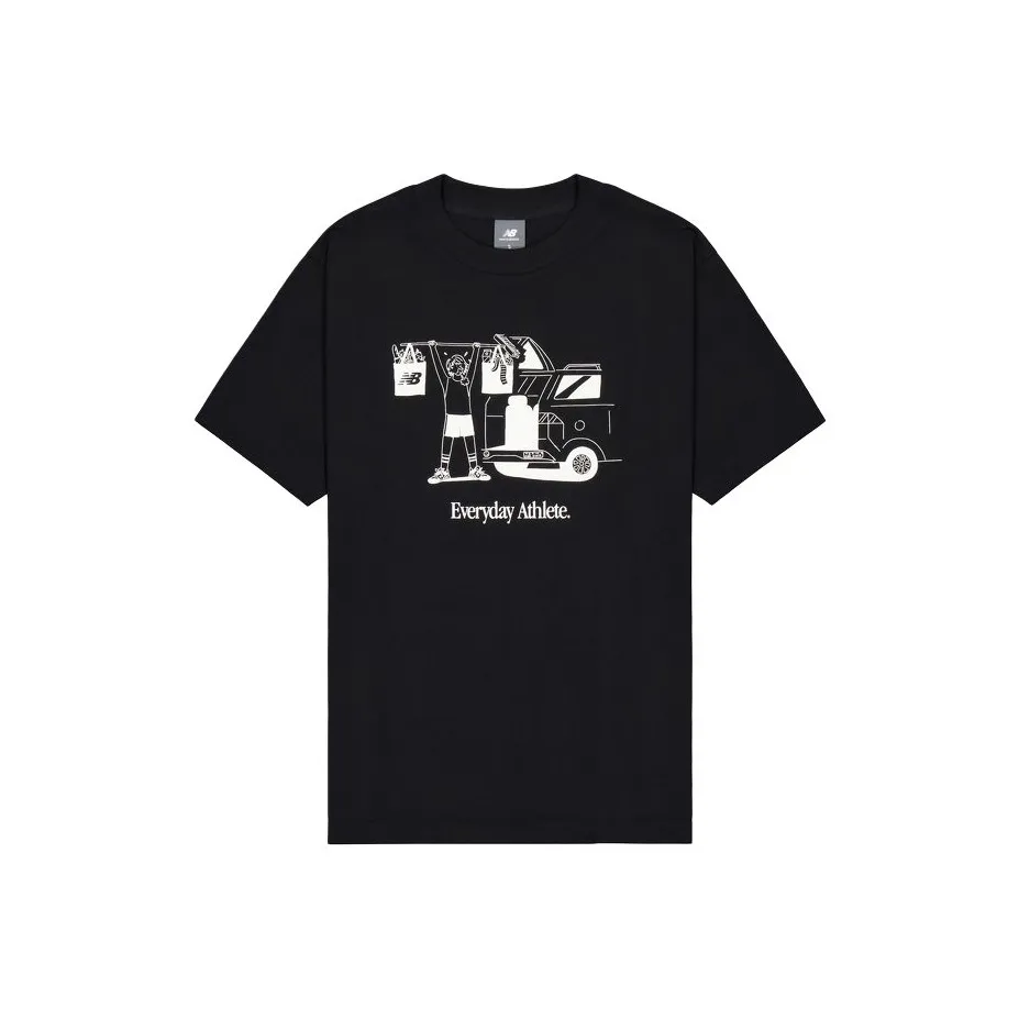 New Balance совместная футболка T Мужская Черная