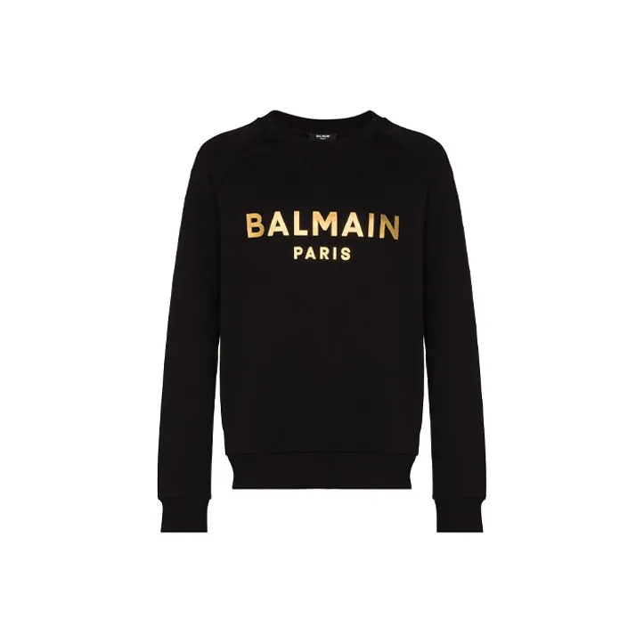 BALMAIN Черные Мужские Свитшоты