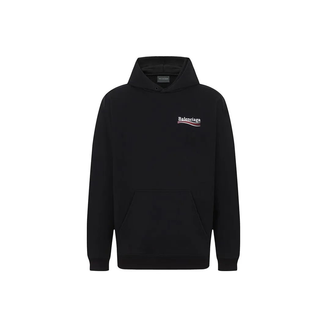 Balenciaga Political Campaign Logo Popover Hoodie