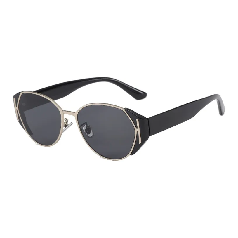 MUYKUY PC Металл OVAL SUNGLASSES Женские