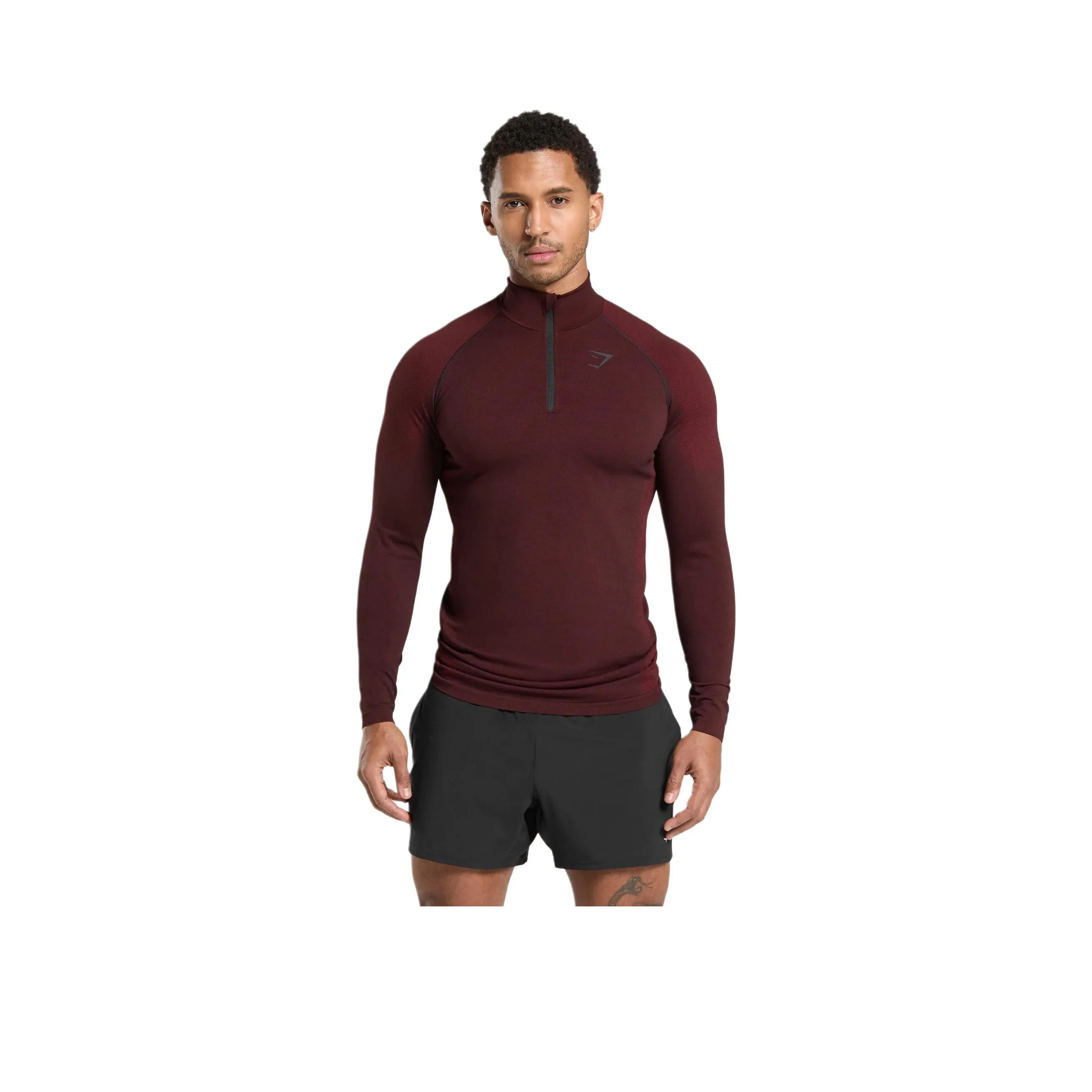 GYMSHARK T-Shirt Мужской Черный Коллекция Красный