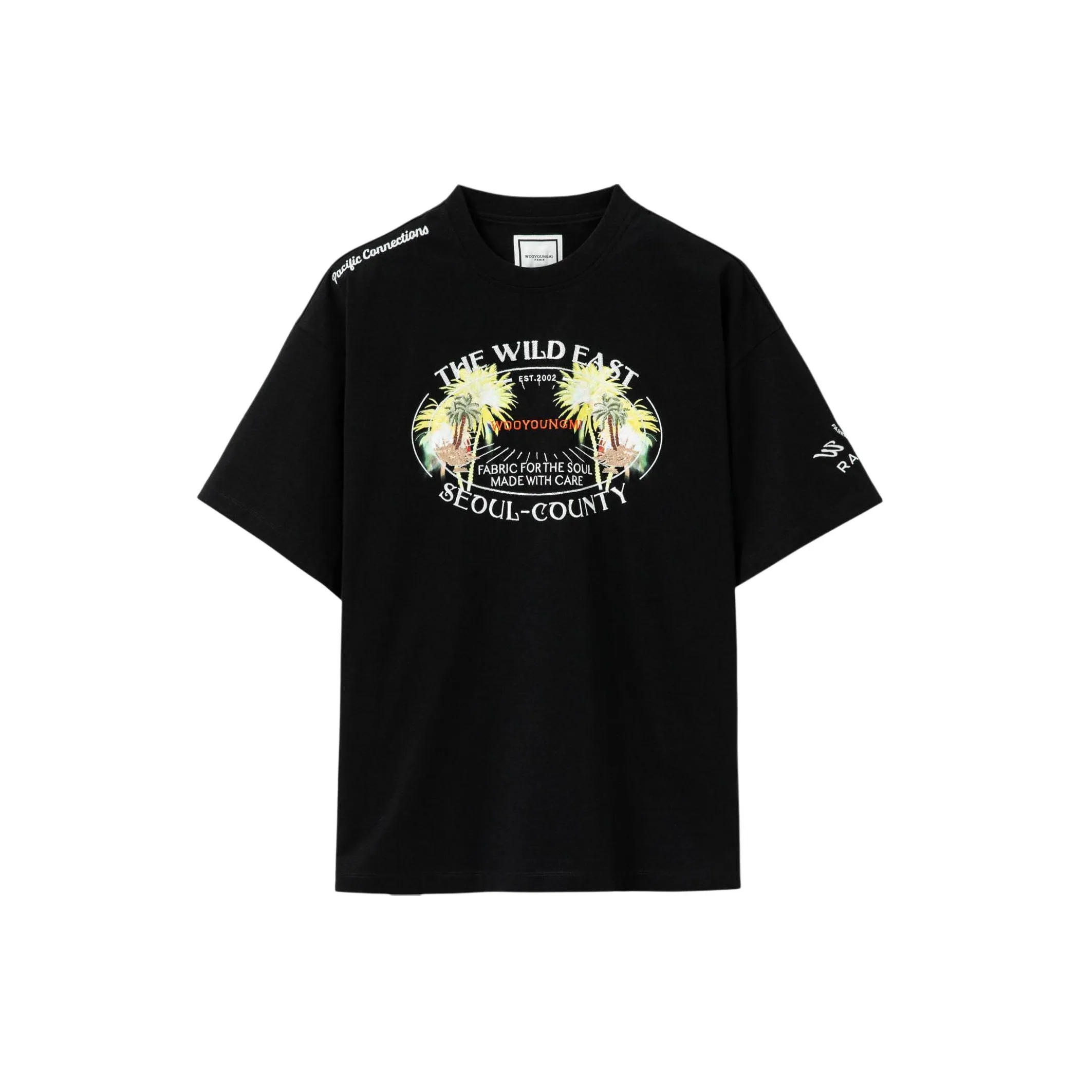 WOOYOUNGMI SS25 T-Shirt Мужской Черный