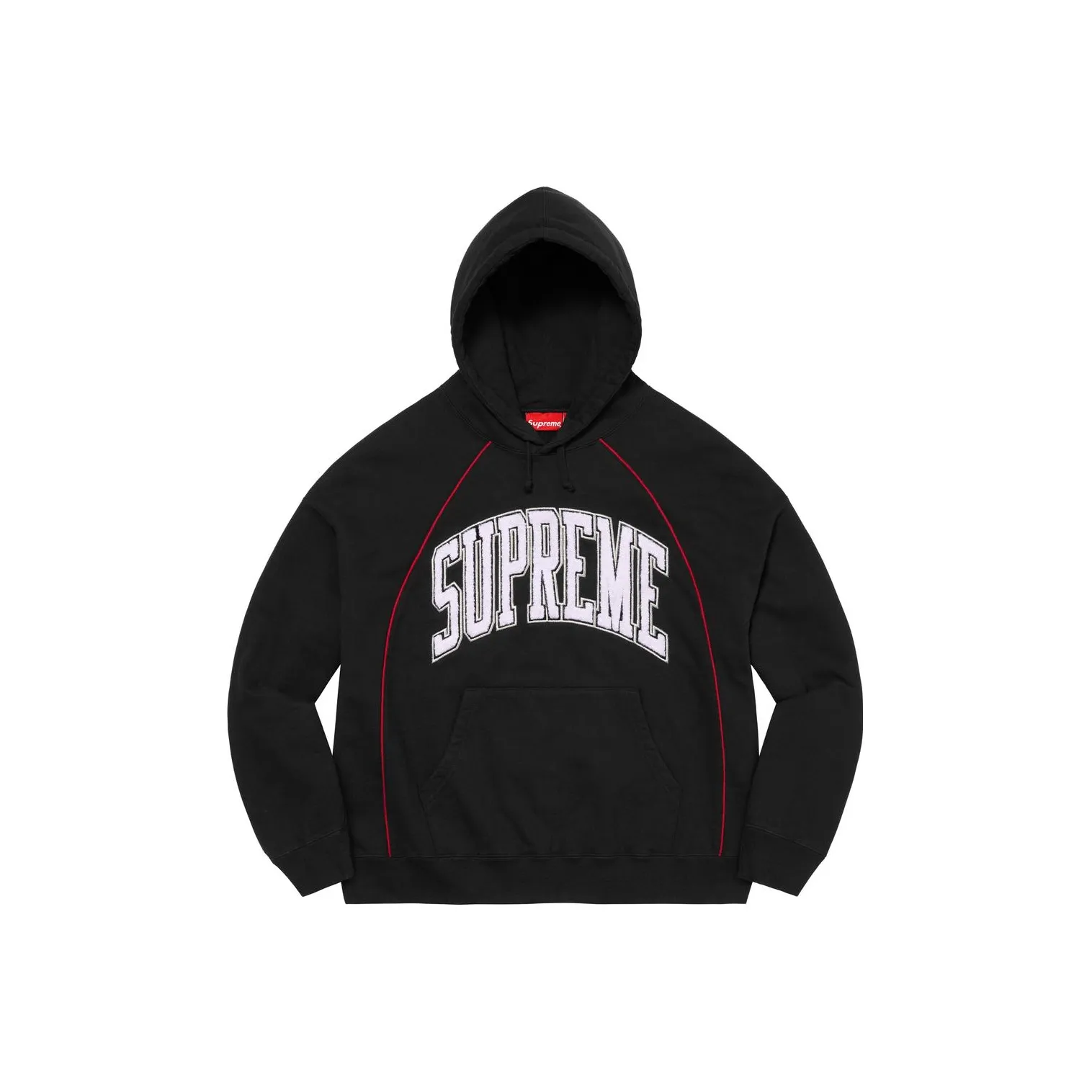 Supreme Boxy Piping Arc Hooded Sweatshirt