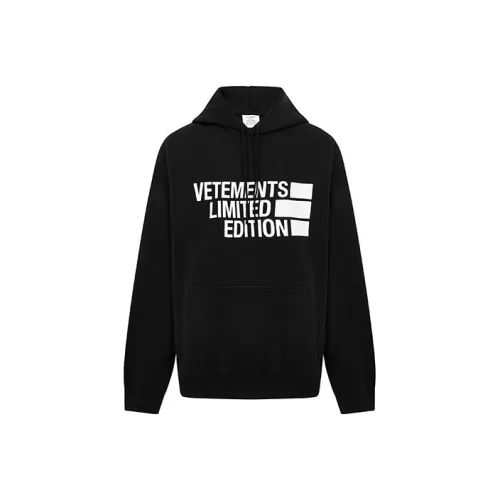 Vetements Черный Унисекс Свитшоты