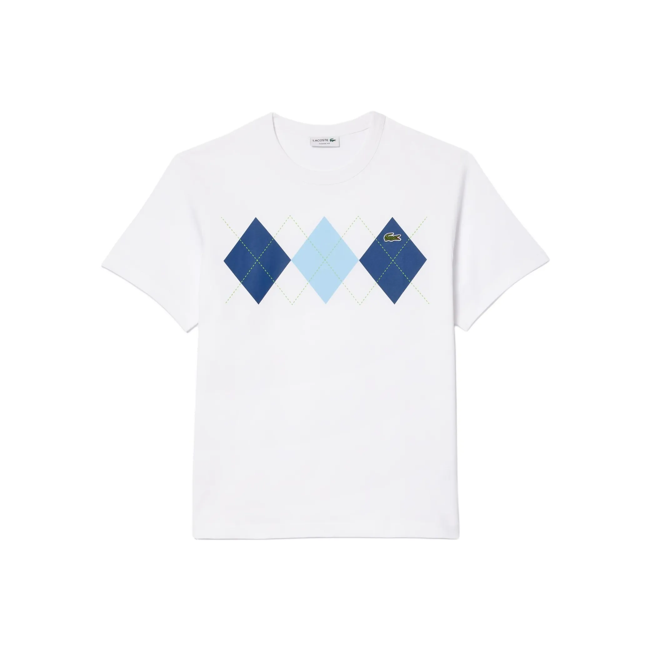 LACOSTE Geometric Print T shirt