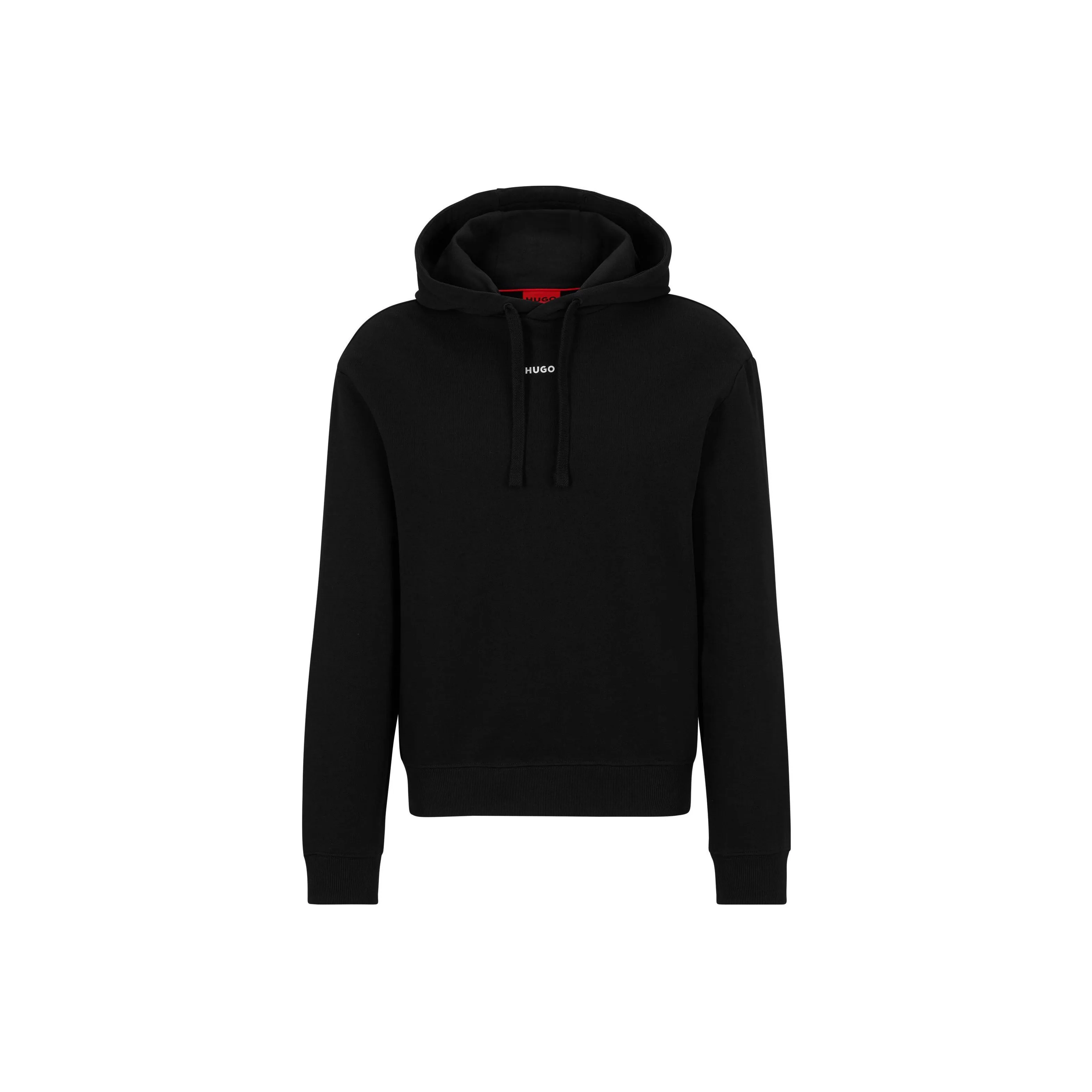 HUGO BOSS Logo Printed Drawstring Hoodie