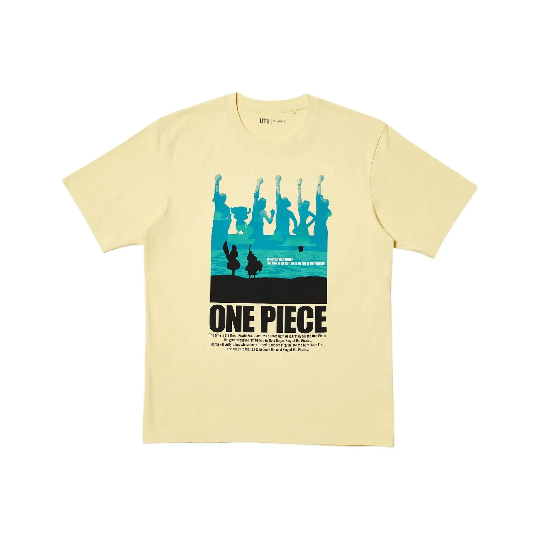 UNIQLO x One Piece LIANMINGKUAN One Piece Collaboration Edition SS25 Рубашка Мужская Желтая
