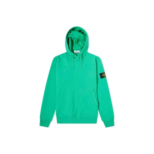 STONE ISLAND Зеленый Мужские Свитшоты