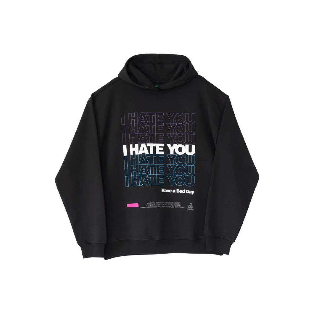 Corade С капюшоном свободный крой худи унисекс черный