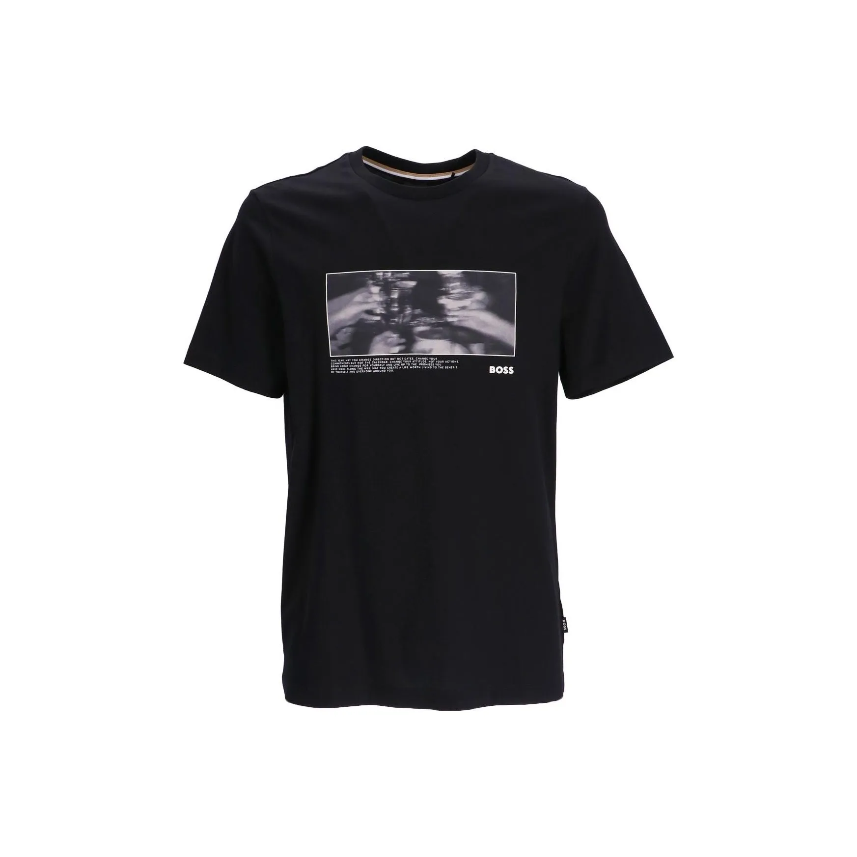 Vans Sweet Czarny T-shirt z długim rękawem i nadrukiem na plecach