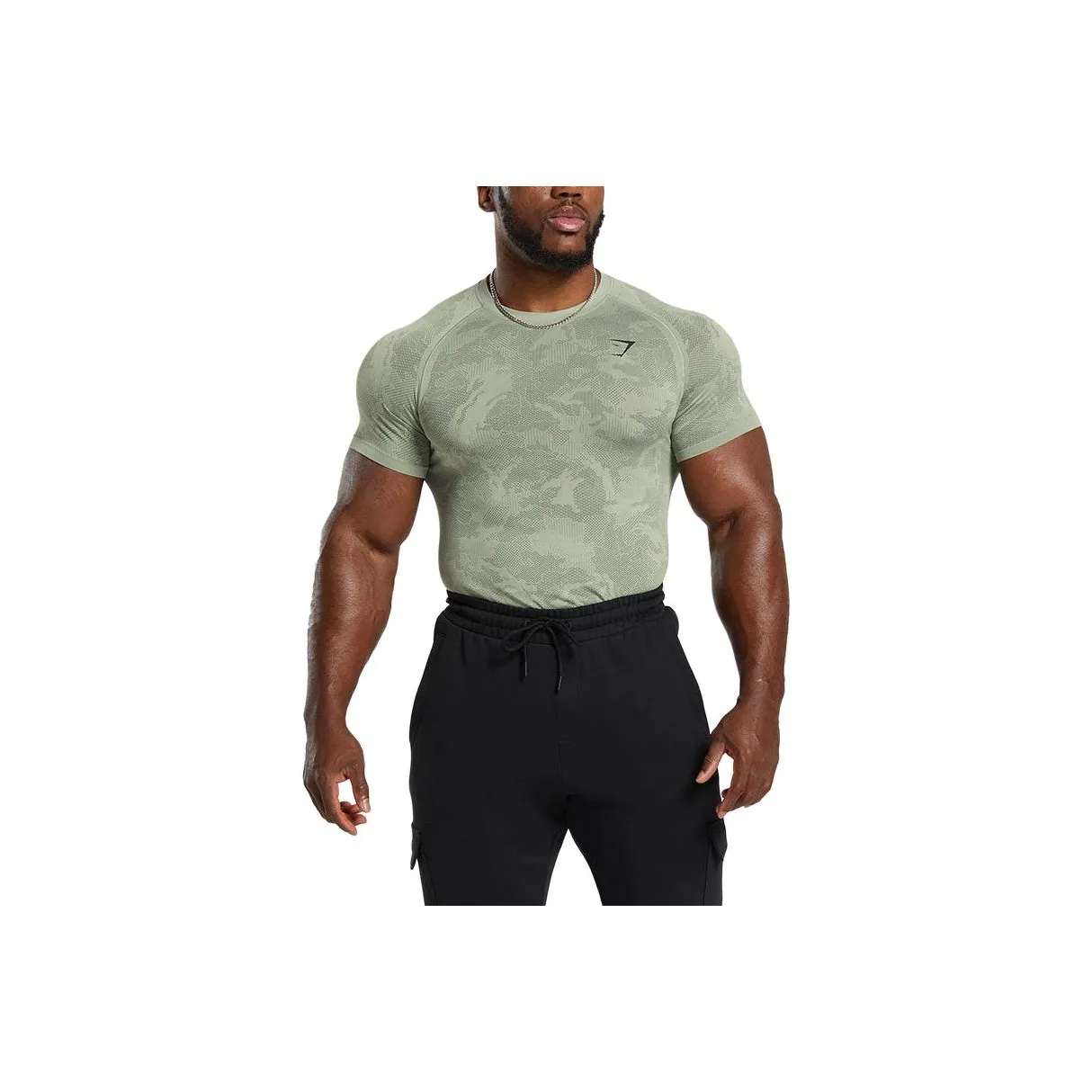 GYMSHARK Спортивная одежда Мужская Выцветший Зеленый Классический Оливково-зеленый