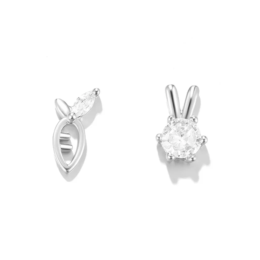Clect 925 Sterling Silver Stud Earrings Women's