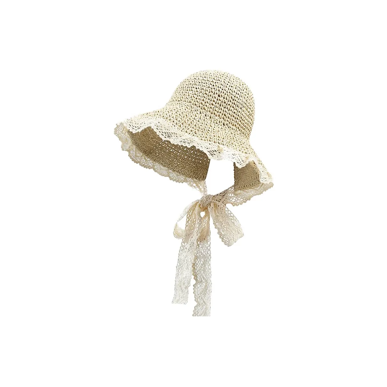 VINEY Соломенная плетеная шляпа с защитой от солнца женская