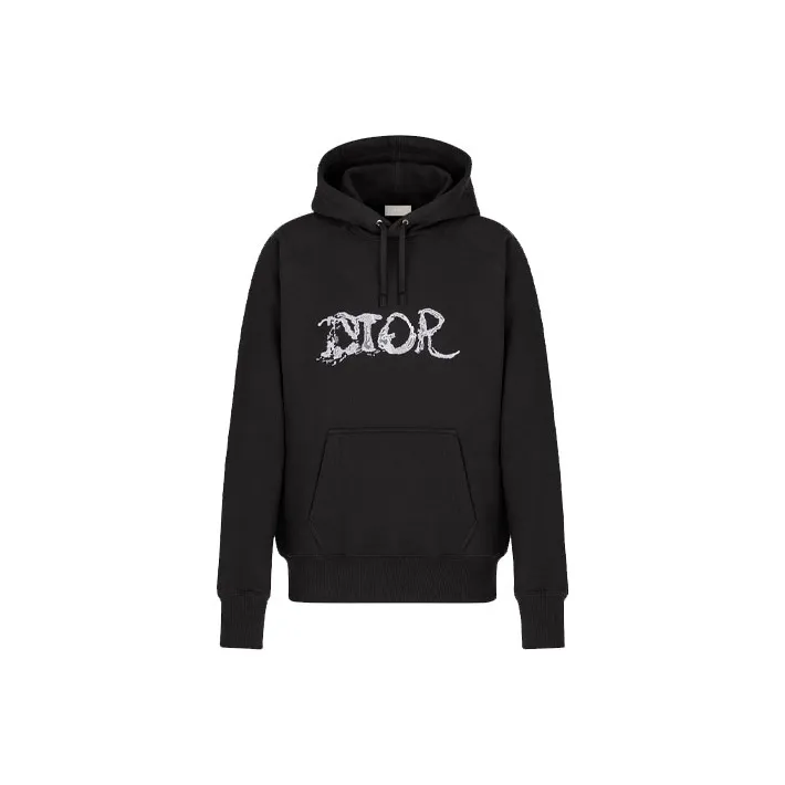 DIOR X Peter Doig Embroidered Logo Hooded Sweatshirt