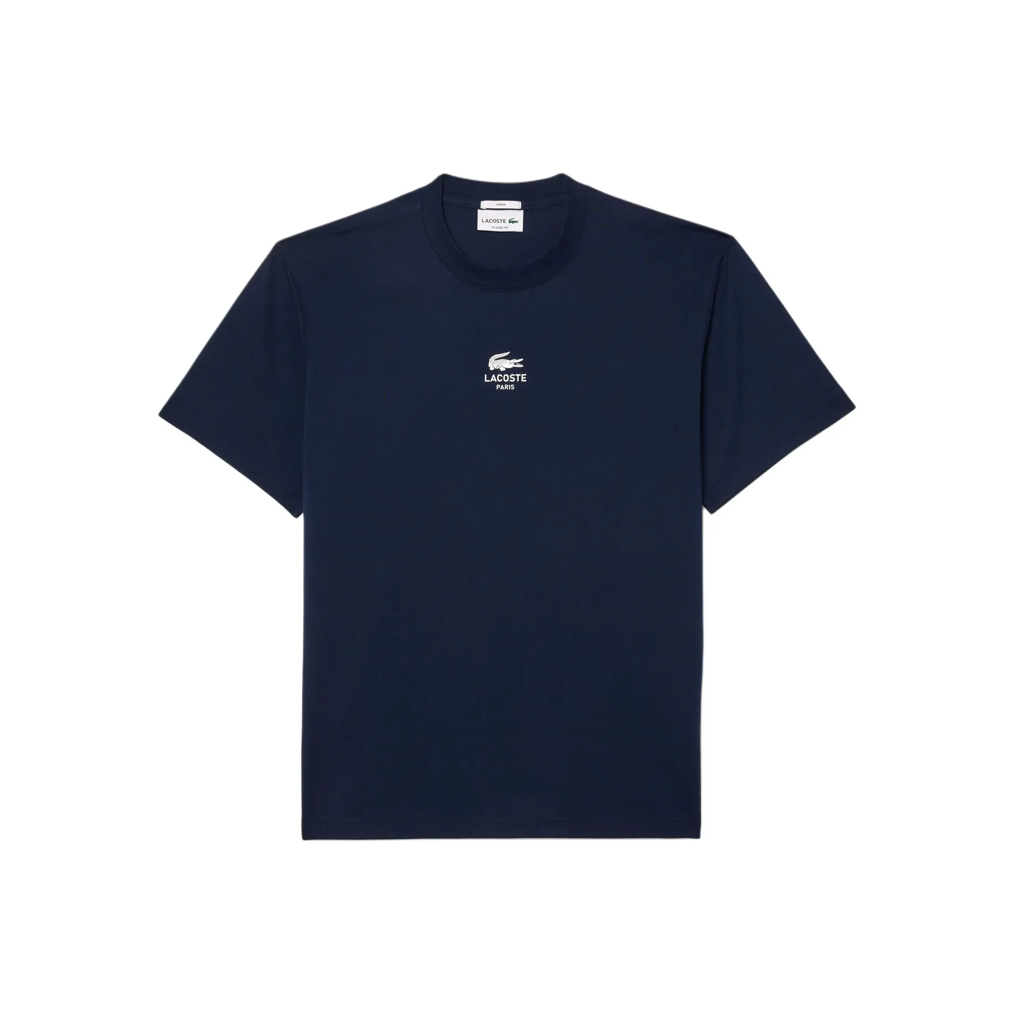 Рубашка T с коллаборацией LACOSTE унисекс полночный синий