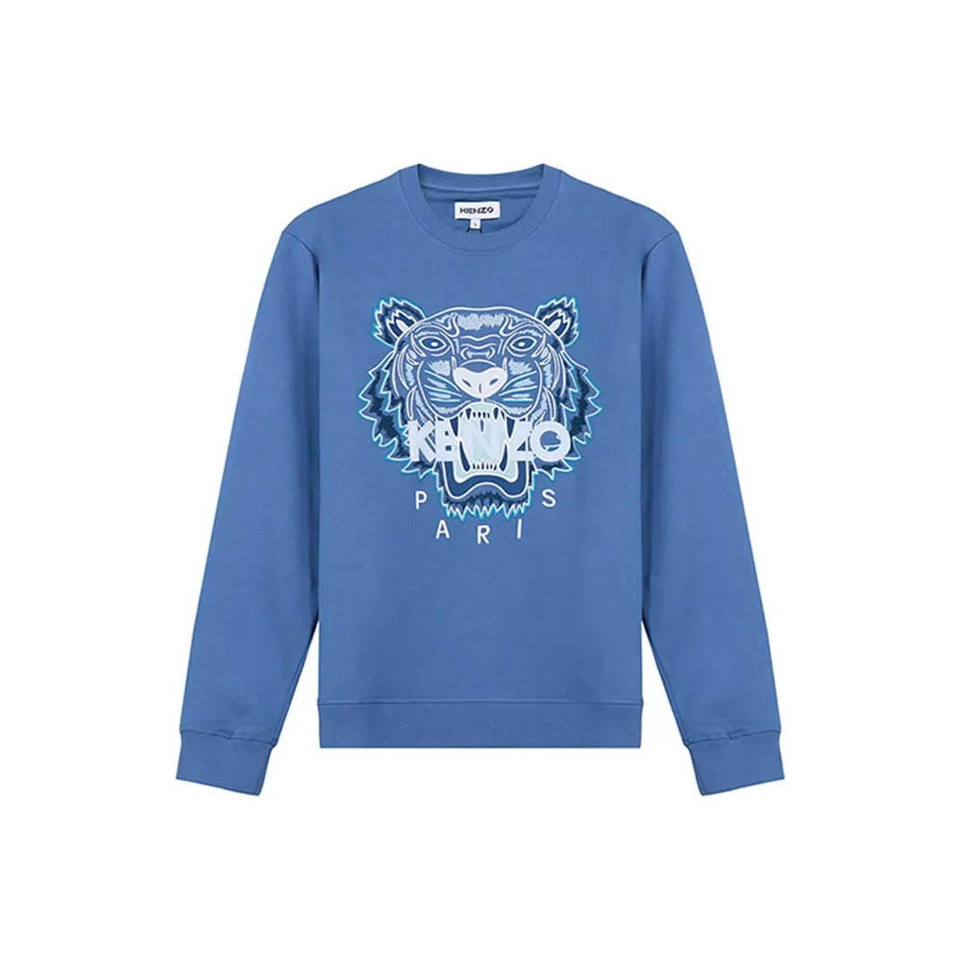 KENZO Classic Tiger Head Сапфирово-синий Мужской Свитшот
