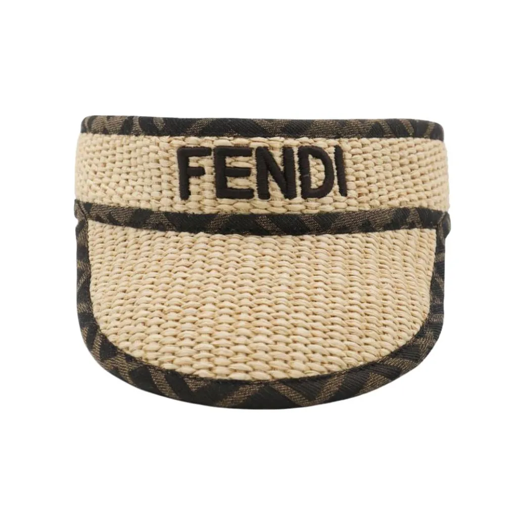 FENDI Raffia Visor