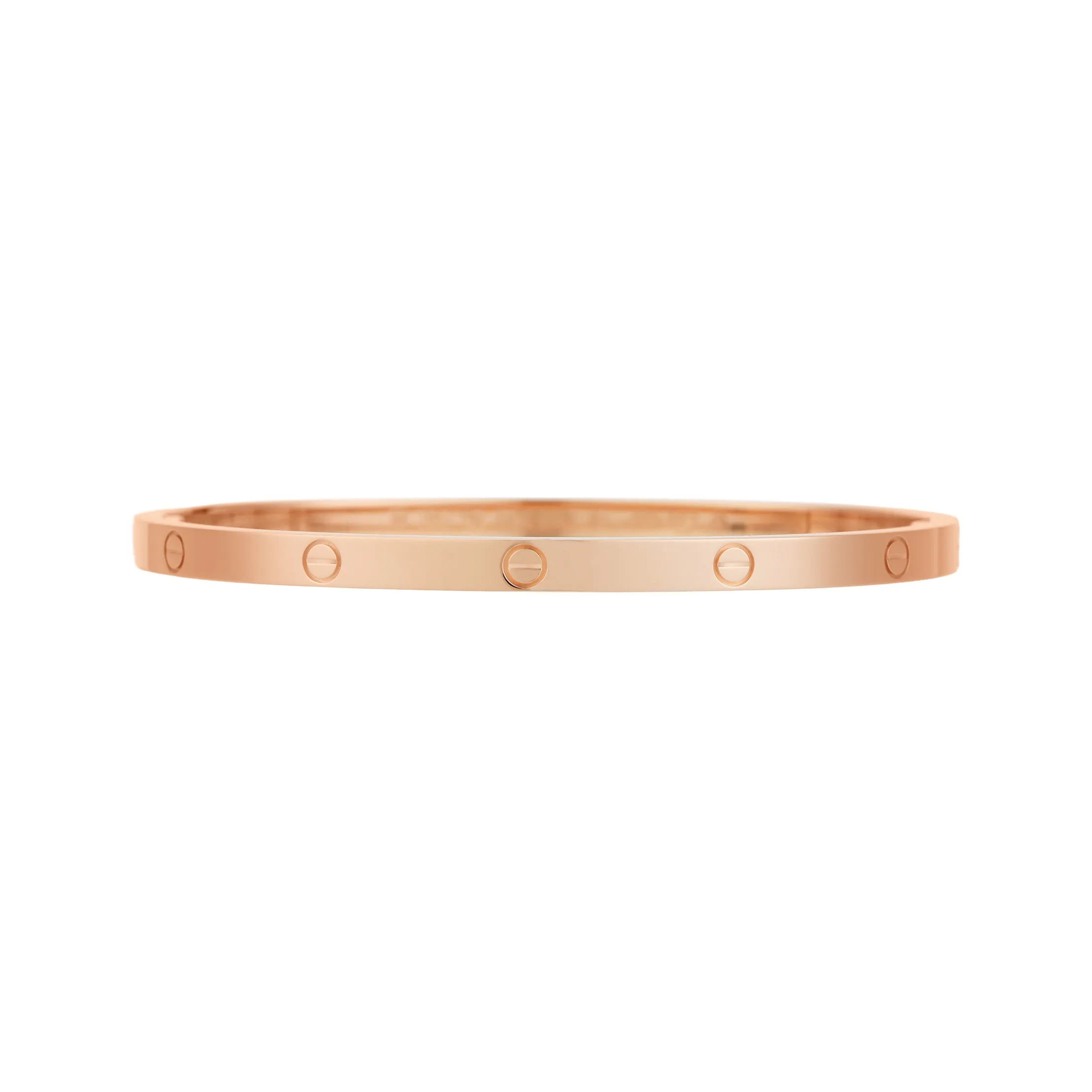 CARTIER LOVE Series 18K Rose Gold Bangles Women's