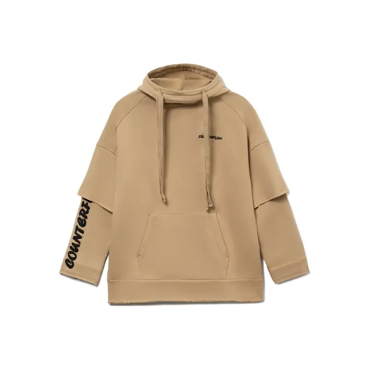 LiNing CF Enlightenment Journey Collection Sports Fashion Collection Sweatshirt Unisex Smoked Apricot