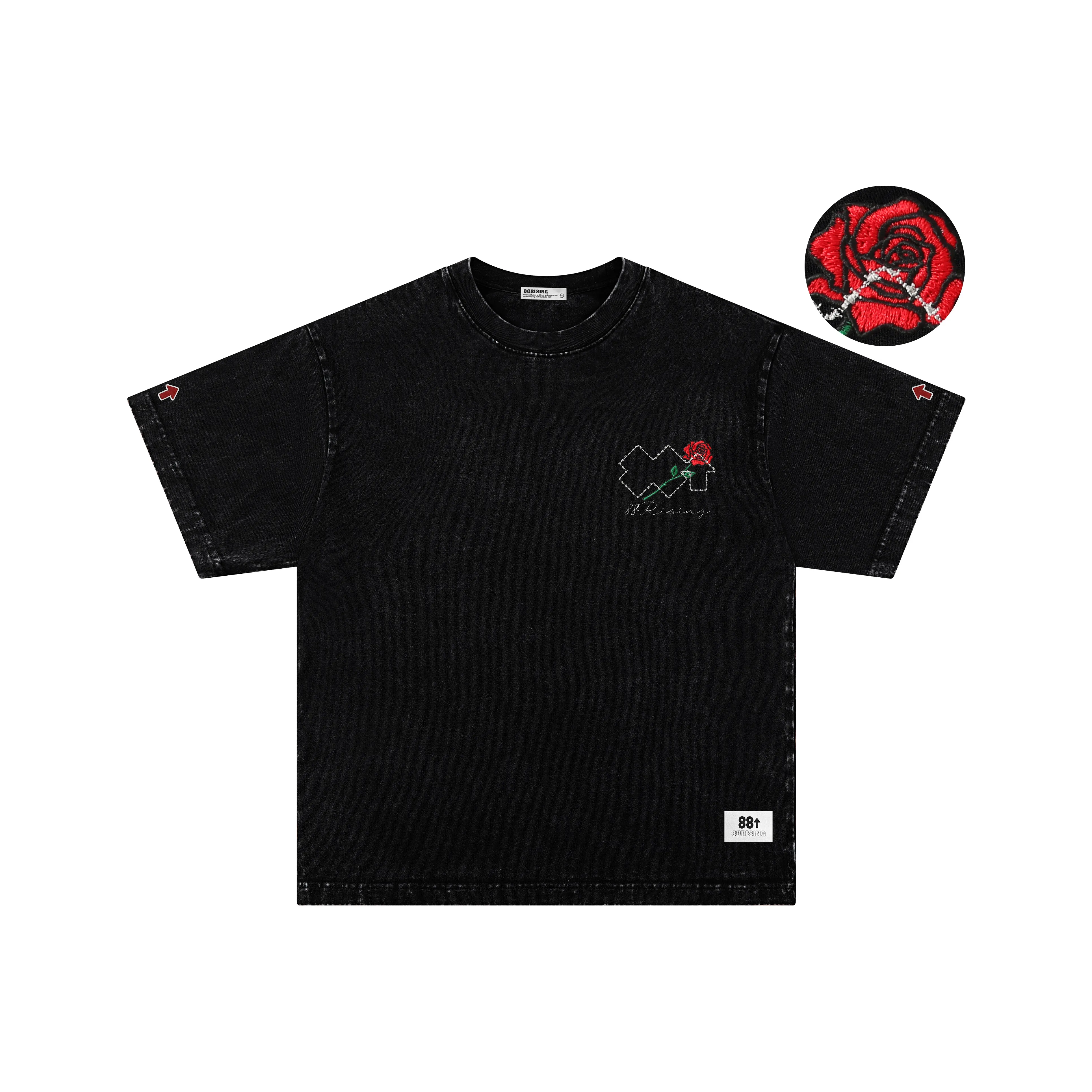 88rising Vinyl Record Collection T Shirt Unisex Jet Black