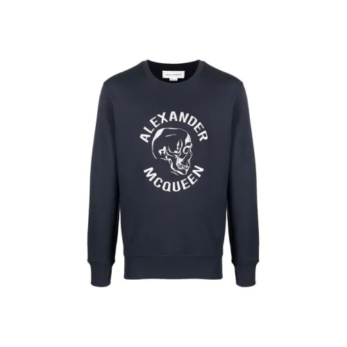 Alexander McQueen Синий Мужские Свитшоты