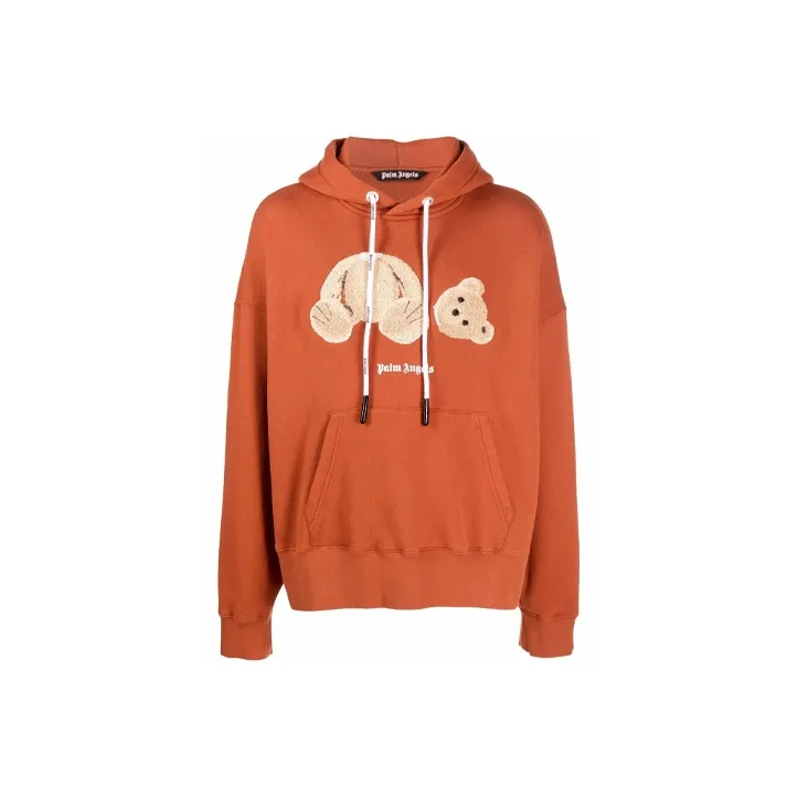 PALM ANGELS Свитшот Мужской Красный Коричневый