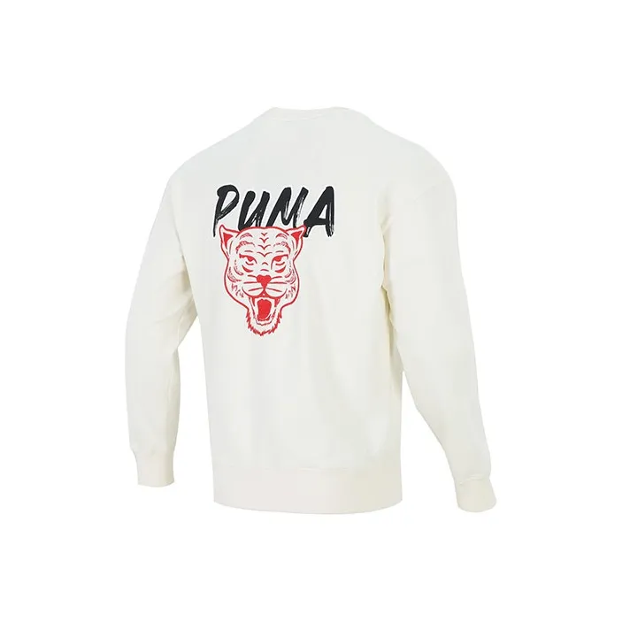 PUMA Funny Logo Sweatshirt Men's Ecru