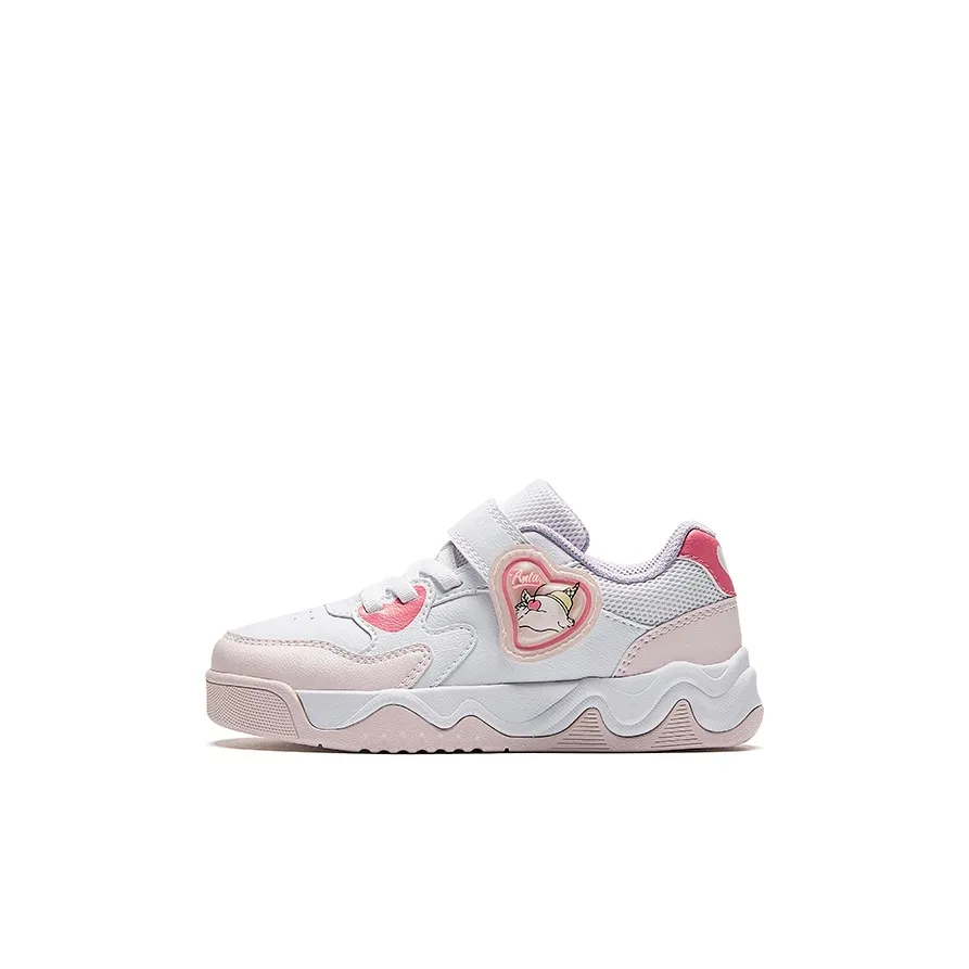 Antakids Milkshake Slip-resistant Abrasion-resistant Low Top Детские Скейтбординги Белый Clear Water Pink