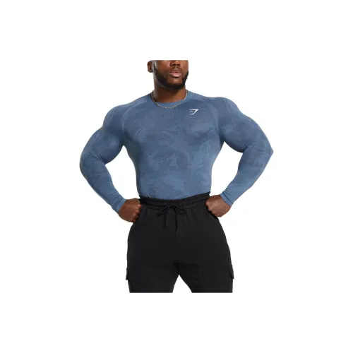 GYMSHARK Синий Мужская Фитнес Одежда