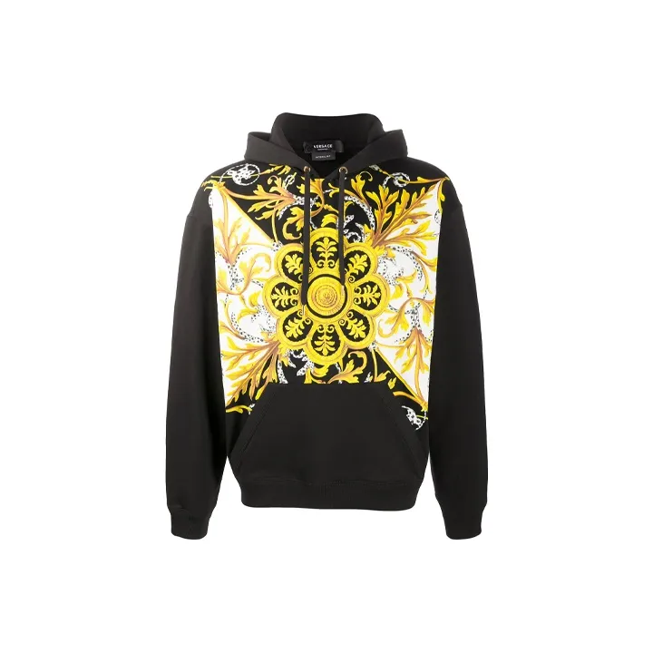 VERSACE Мужские черные свитшоты