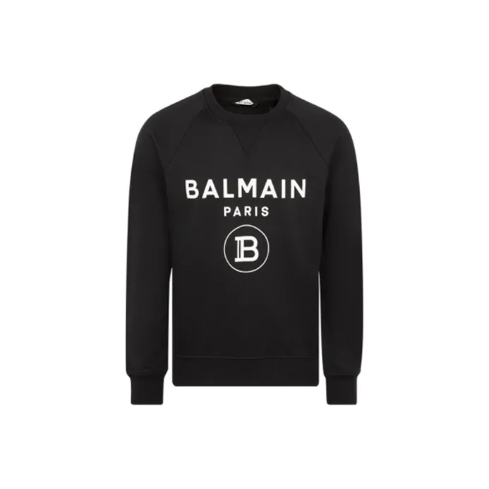 BALMAIN Черные Мужские Свитшоты