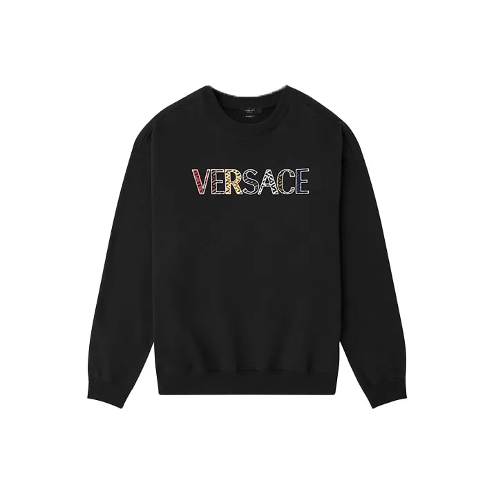 VERSACE Мужские черные свитшоты