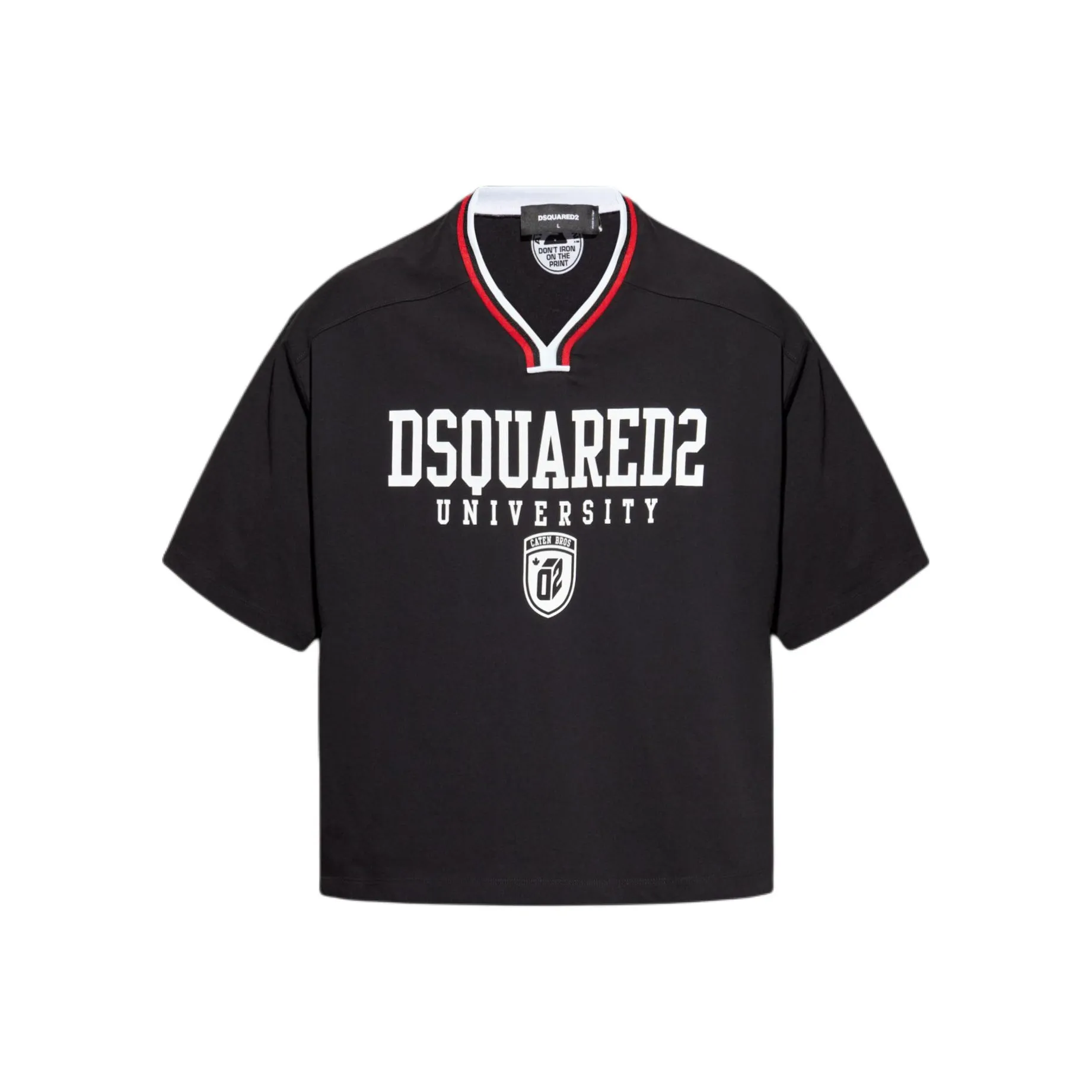 Dsquared2 Logo Printed V Neck T Shirt