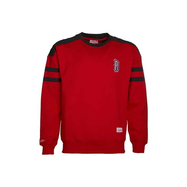 Mitchell Ness Red Men's Hoodies Mitchell Ness Красный Мужские Толстовки