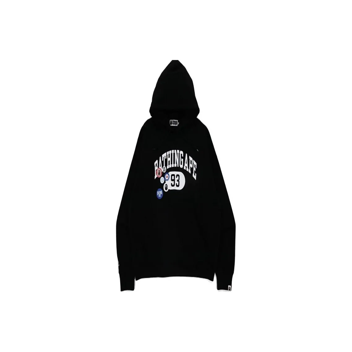 Bape Badge Motif Loose Fit Pullover Hoodie