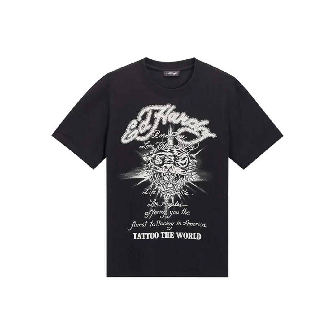 Ed Hardy FW24 T Рубашка Мужская Черная