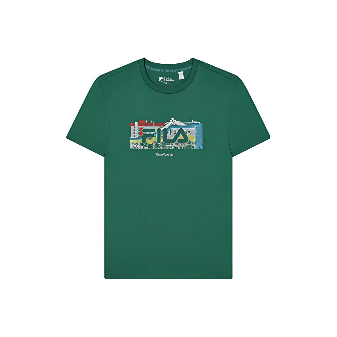 FILA T Shirt Men's Emerald Green Curtain