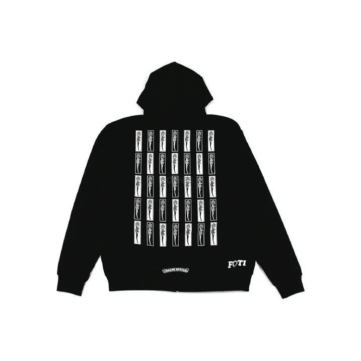 Chrome Hearts Foti Jarvis Block Zip Up Hoodie