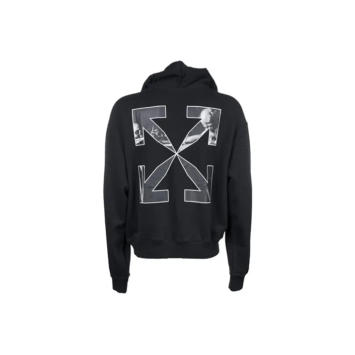 OFF WHITE Oversized Caravaggio Saint Jerome Writing Arrows Hoodie