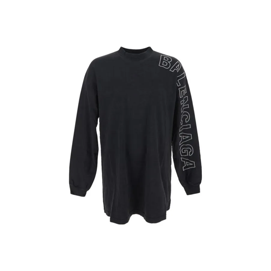 Balenciaga Свитшот Свободного кроя Мужской Черный