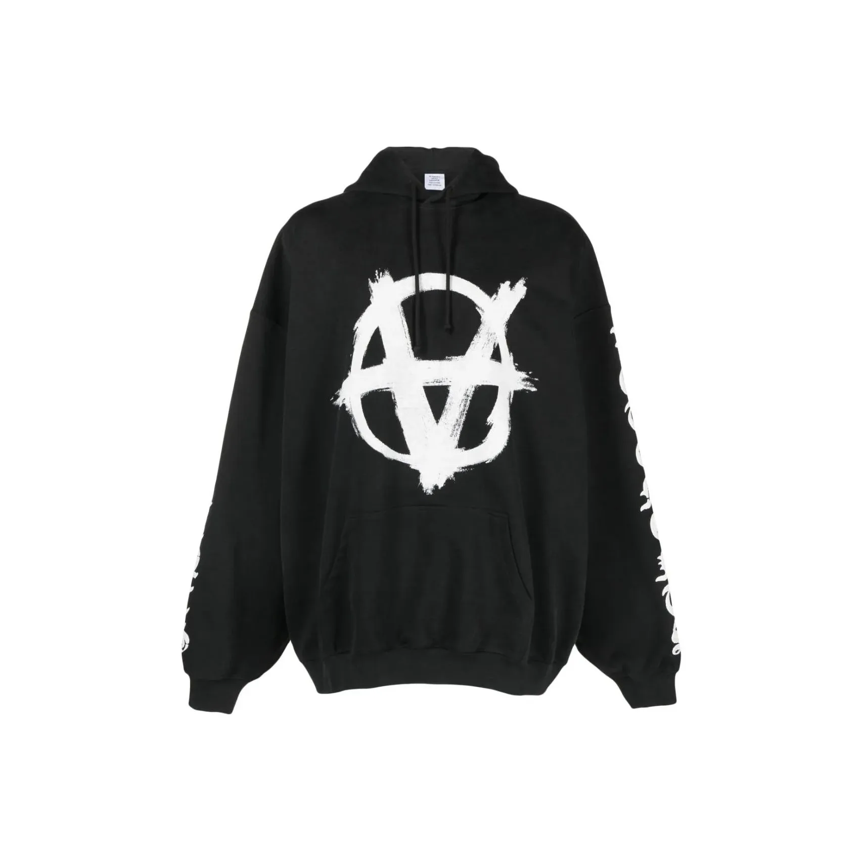 Vetements Double Anarchy Popover Hoodie
