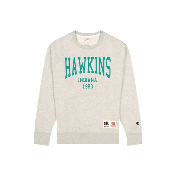 Champion x Stranger Things Серый Унисекс Свитшоты