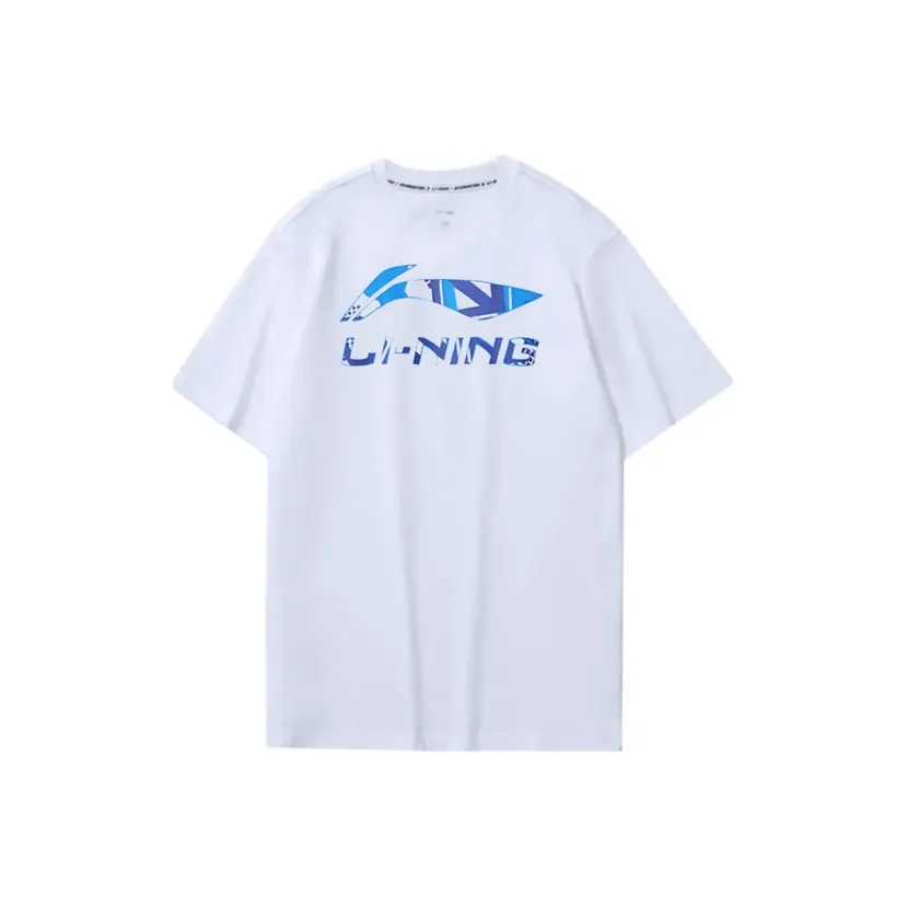 LiNing Sports Life Collection T-Shirt Unisex White With Large LOGO