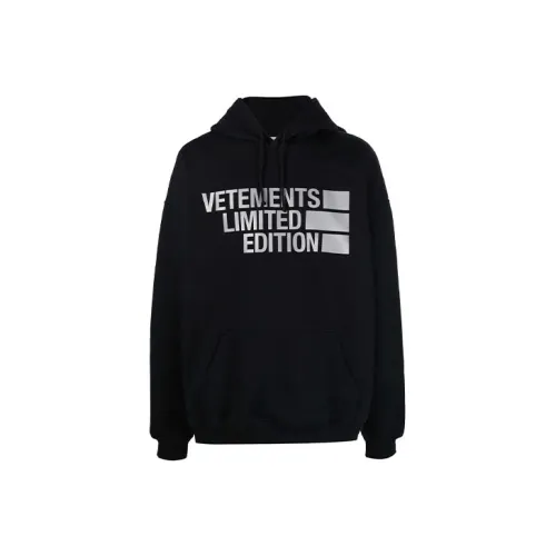 Vetements Черный Унисекс Свитшоты