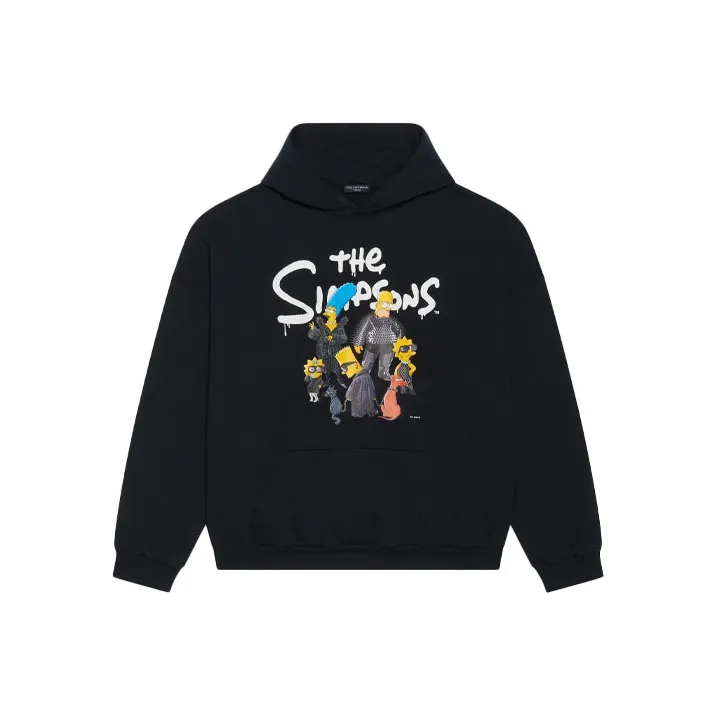 Balenciaga X The Simpsons Women'ss Wide Fit Hoodie
