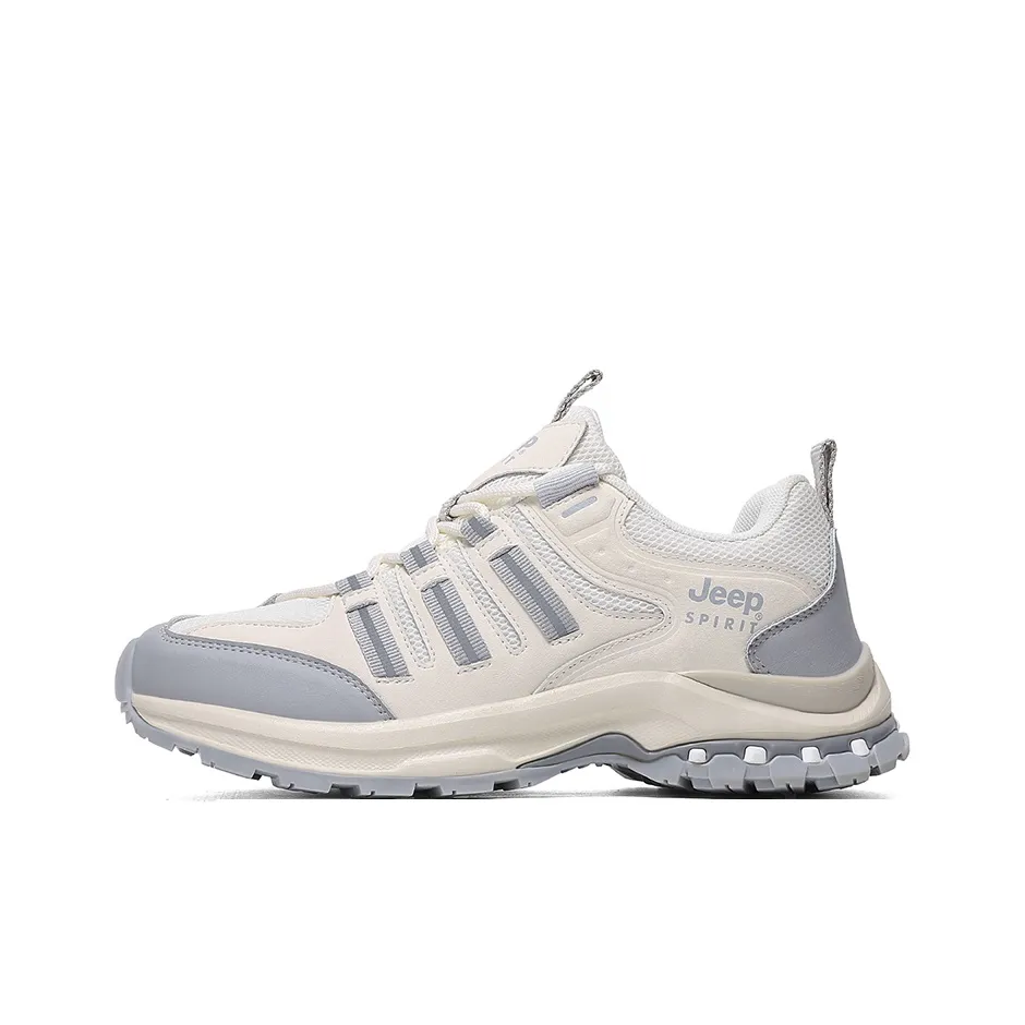 JEEP SPIRIT На открытом воздухе Городской техвир Бег по тропам Низкий топ Походная обувь Женская Бежевый Серый